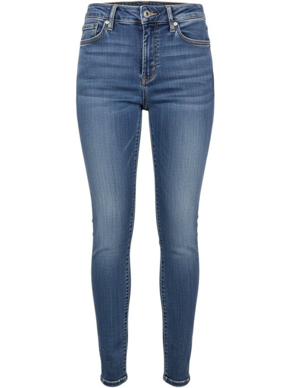 Seven7 Womens Skinny Fit Blue Jeans Size 10 Faded Wash